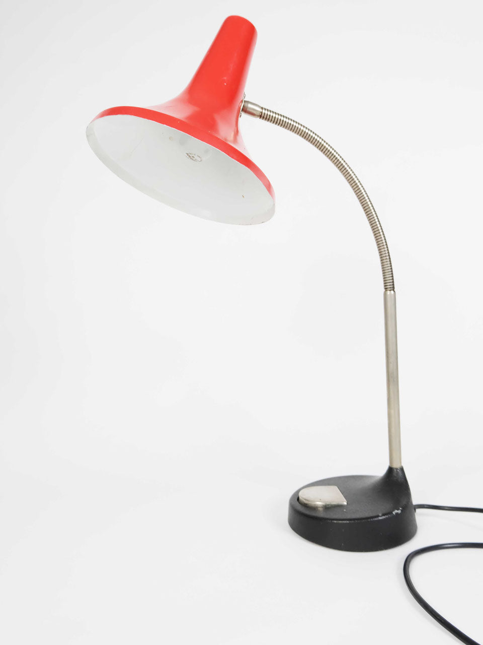 Red desk lamp