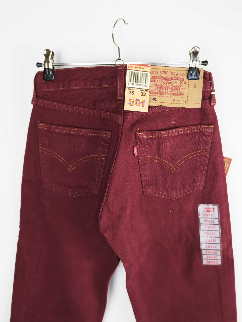 Levi's jeans burgundy deadstock