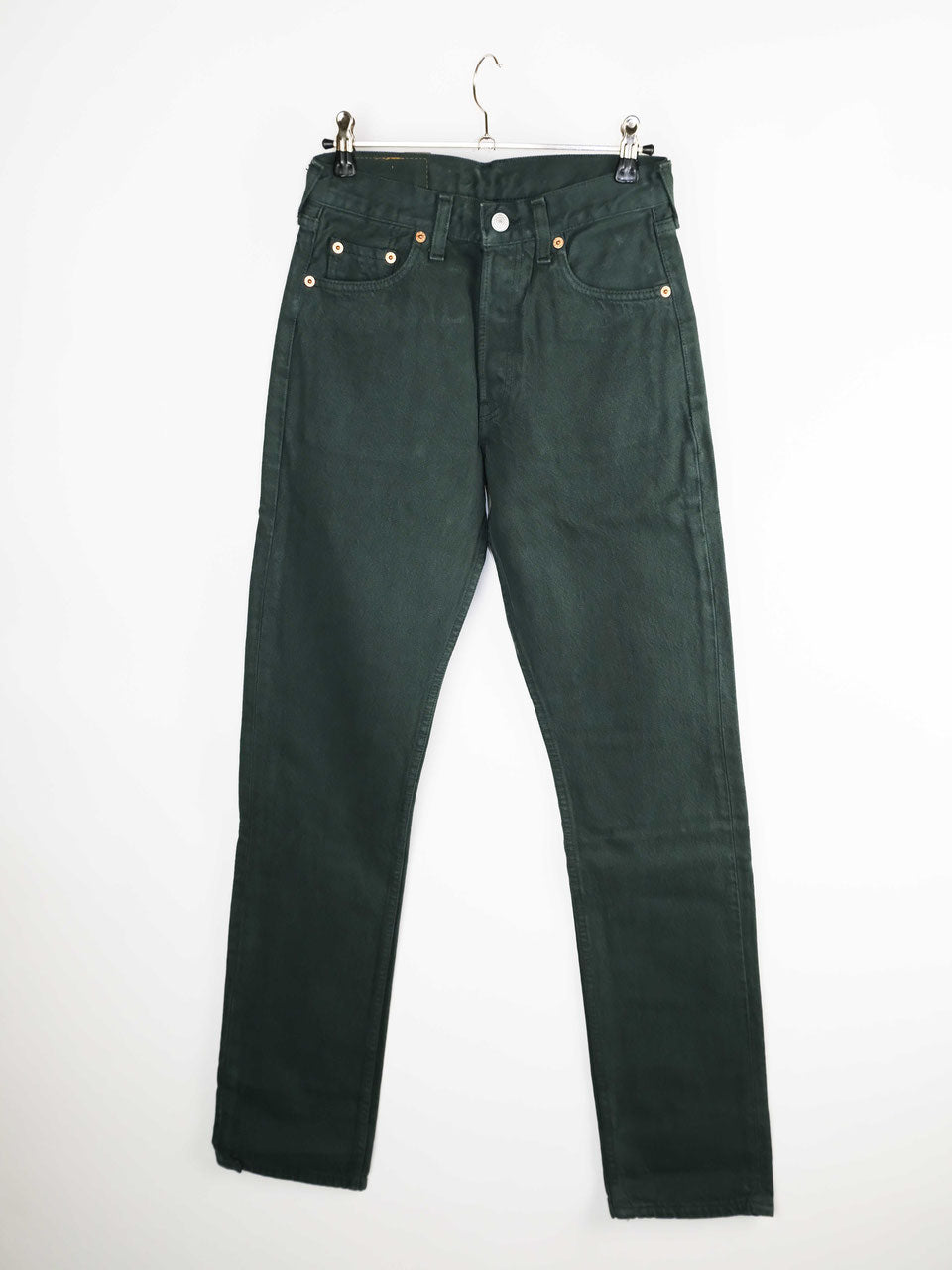 Levis Jeans 501 dark green deadstock