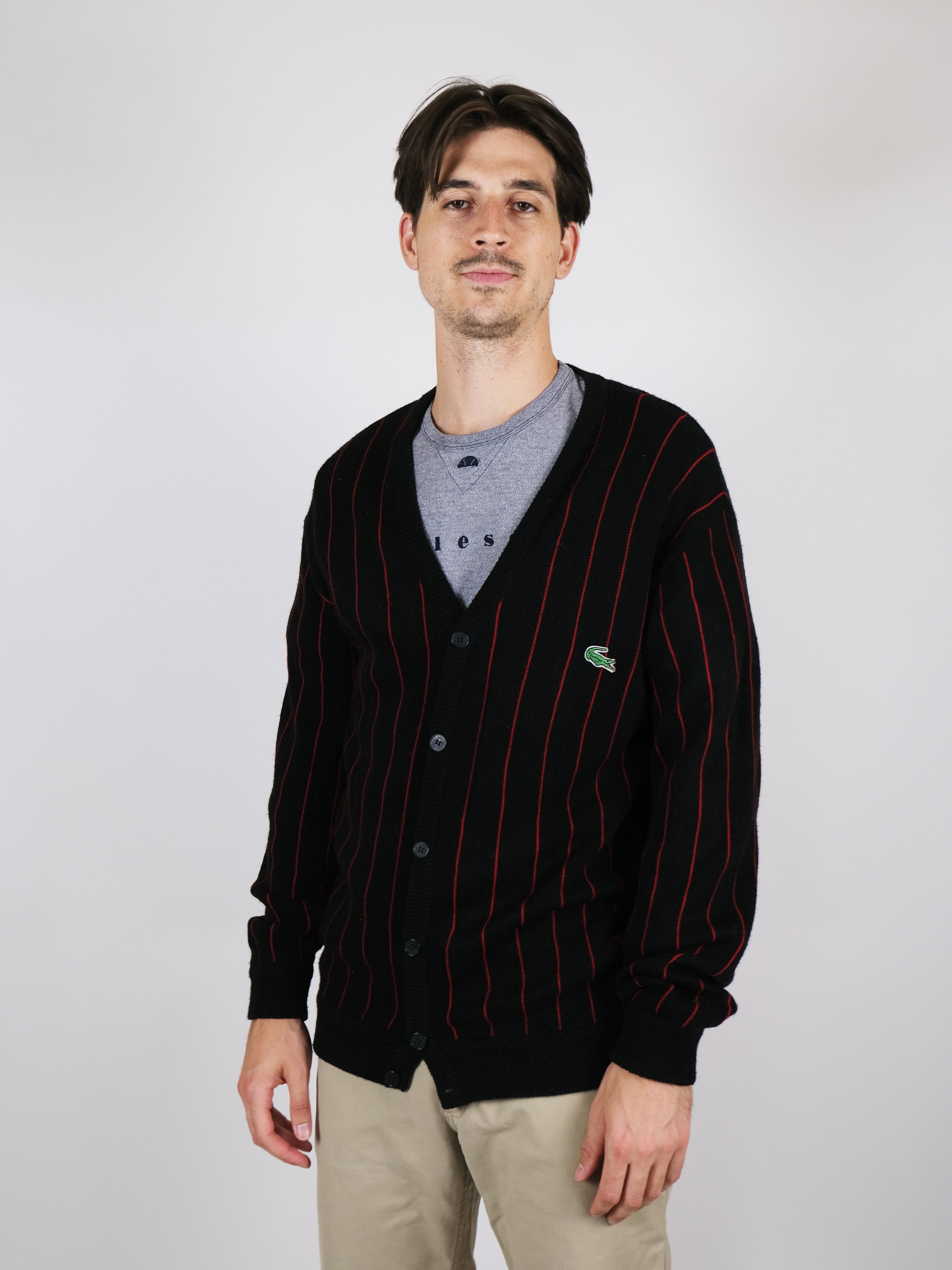 Lacoste cardigan with stripes