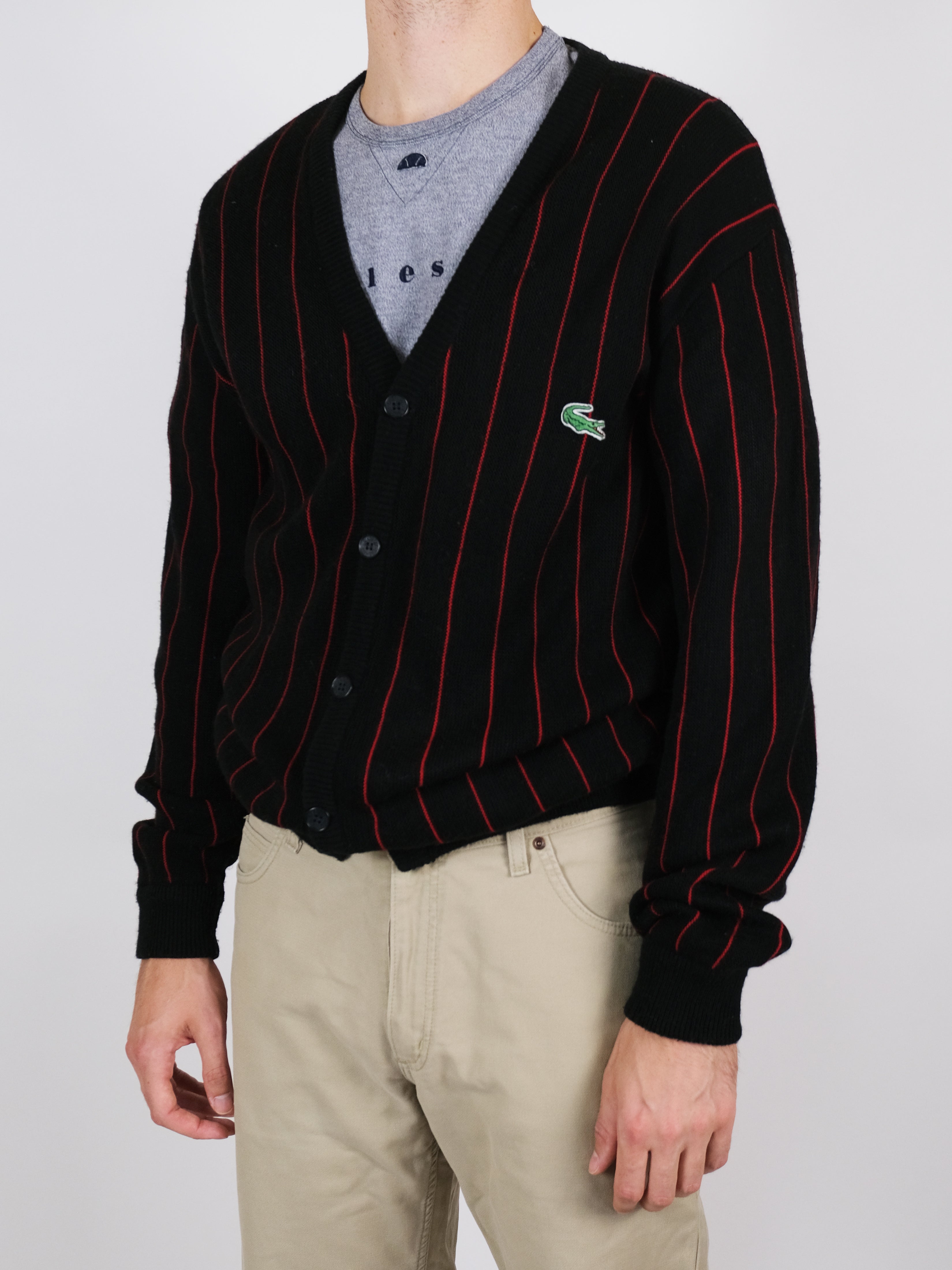 Lacoste cardigan with stripes