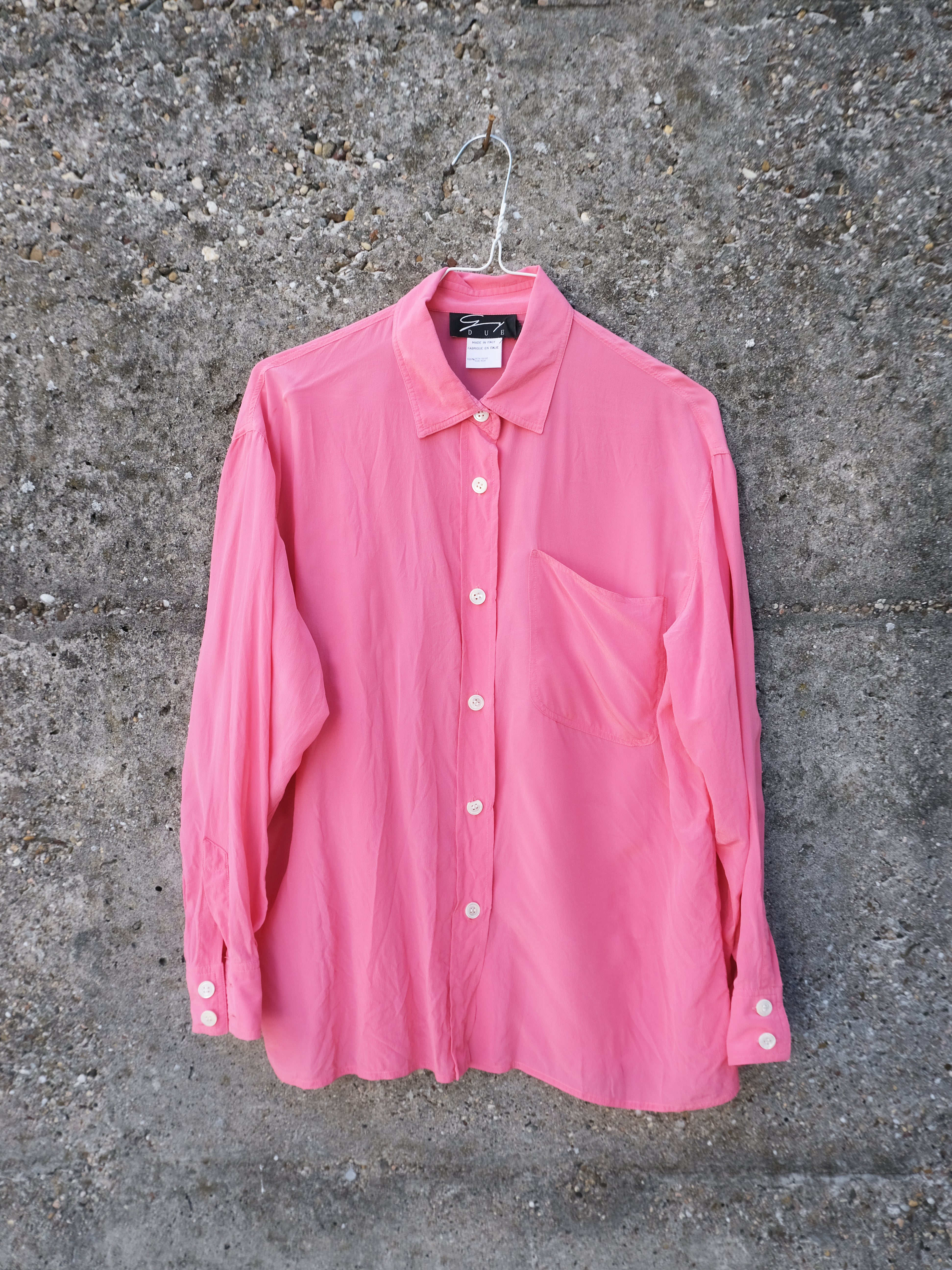 Silk blouse light pink