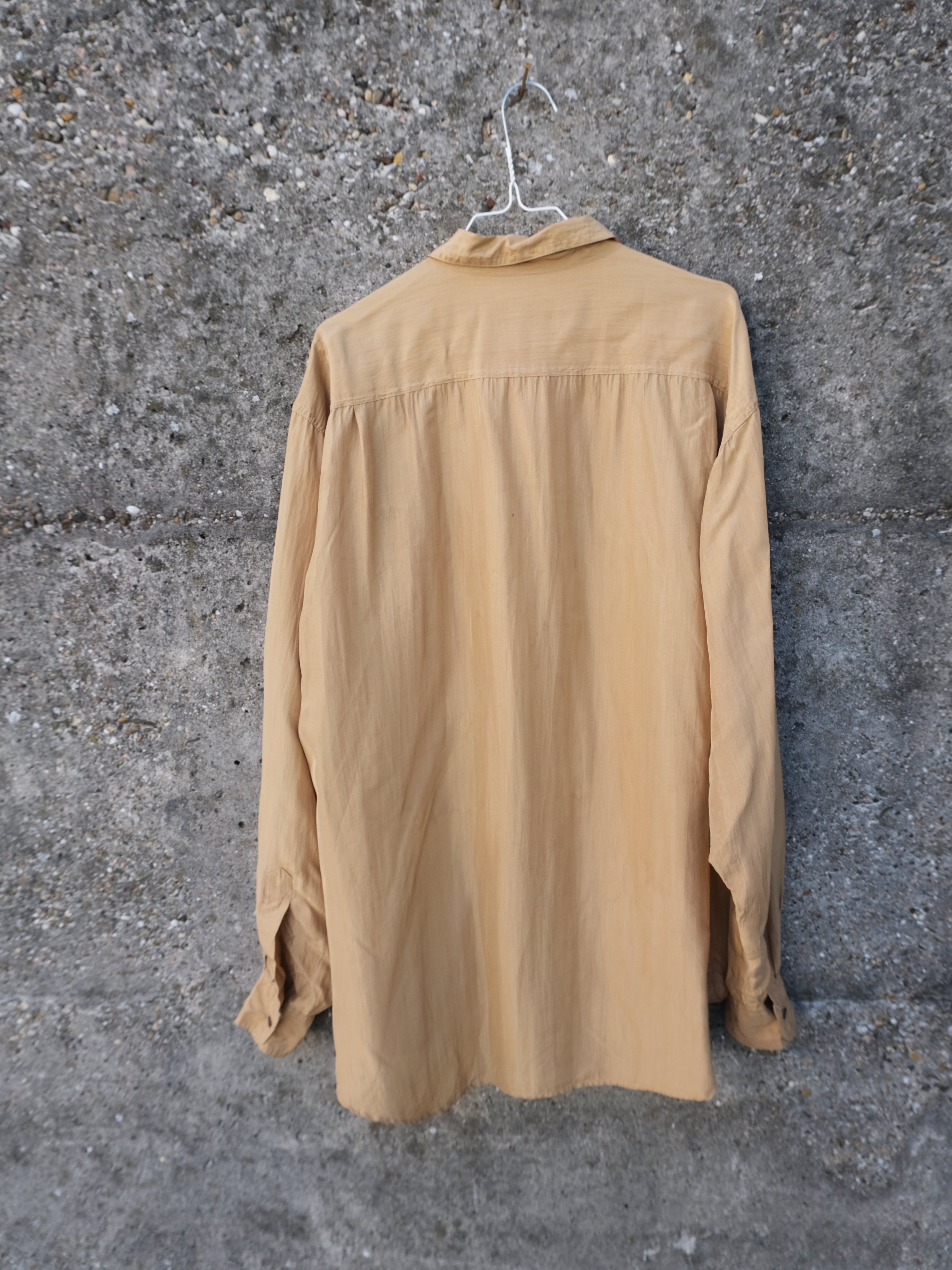 Beige silk shirt