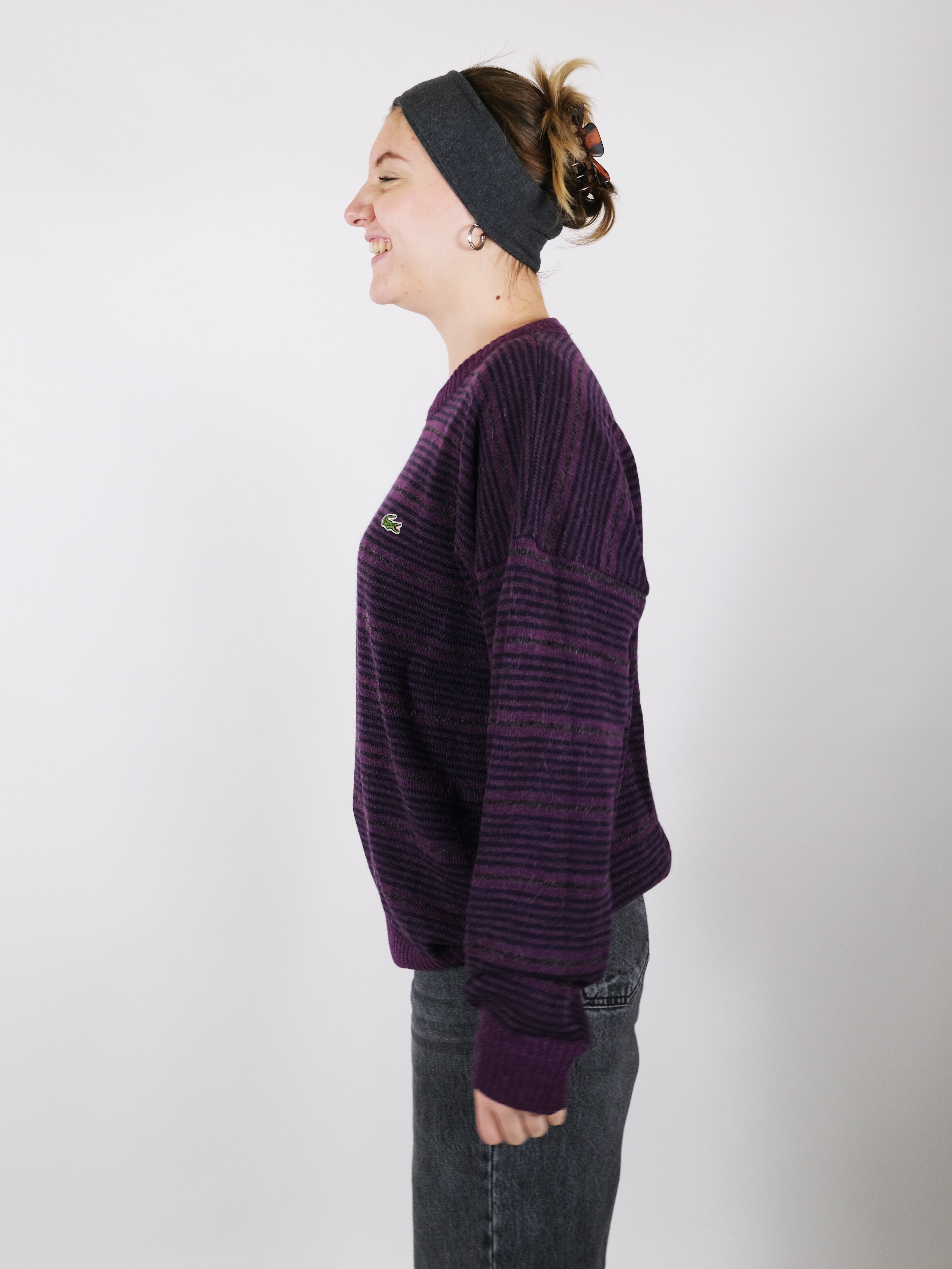 Lacoste sweater purple