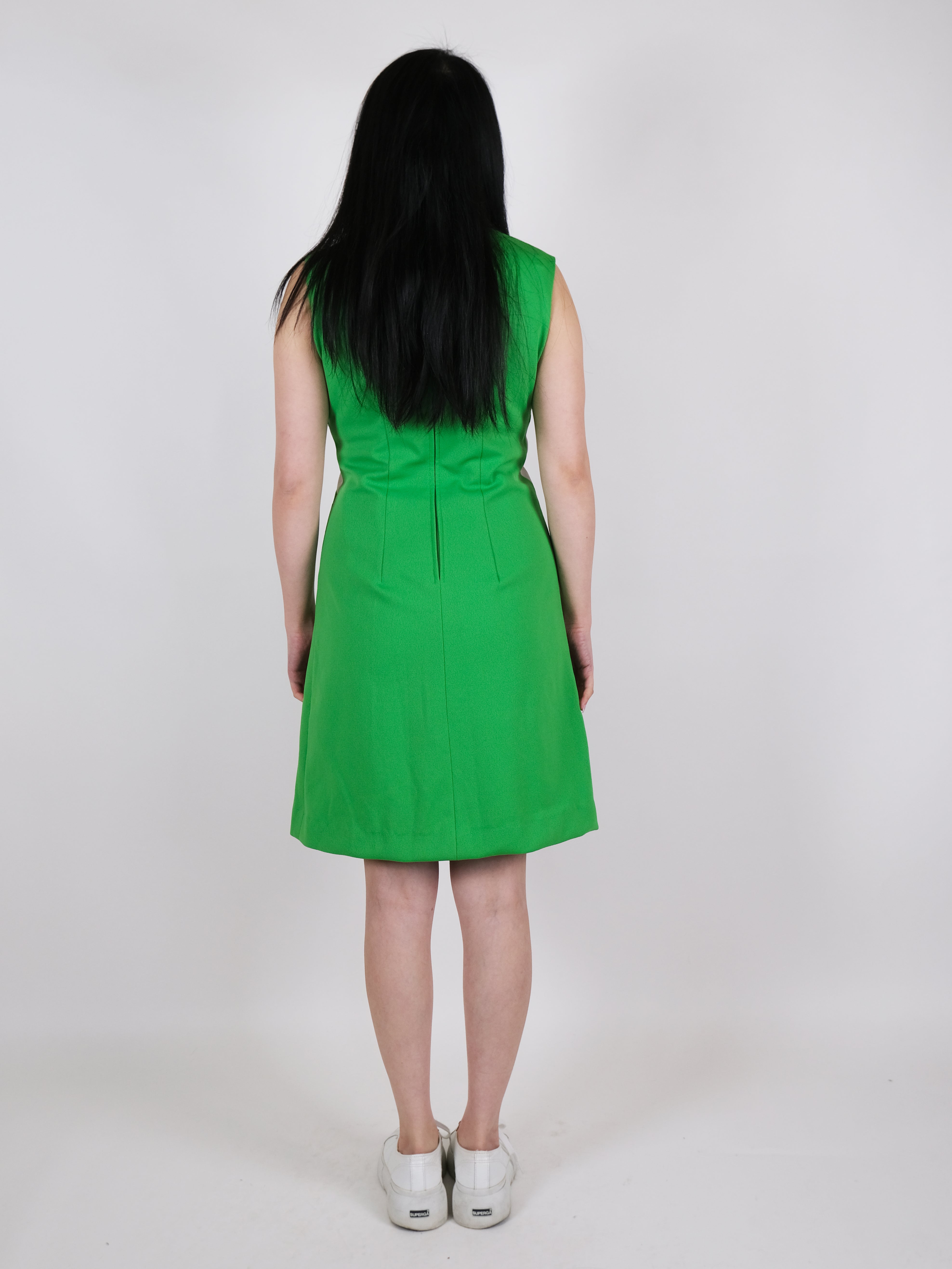 60er Jahre Kleid grün