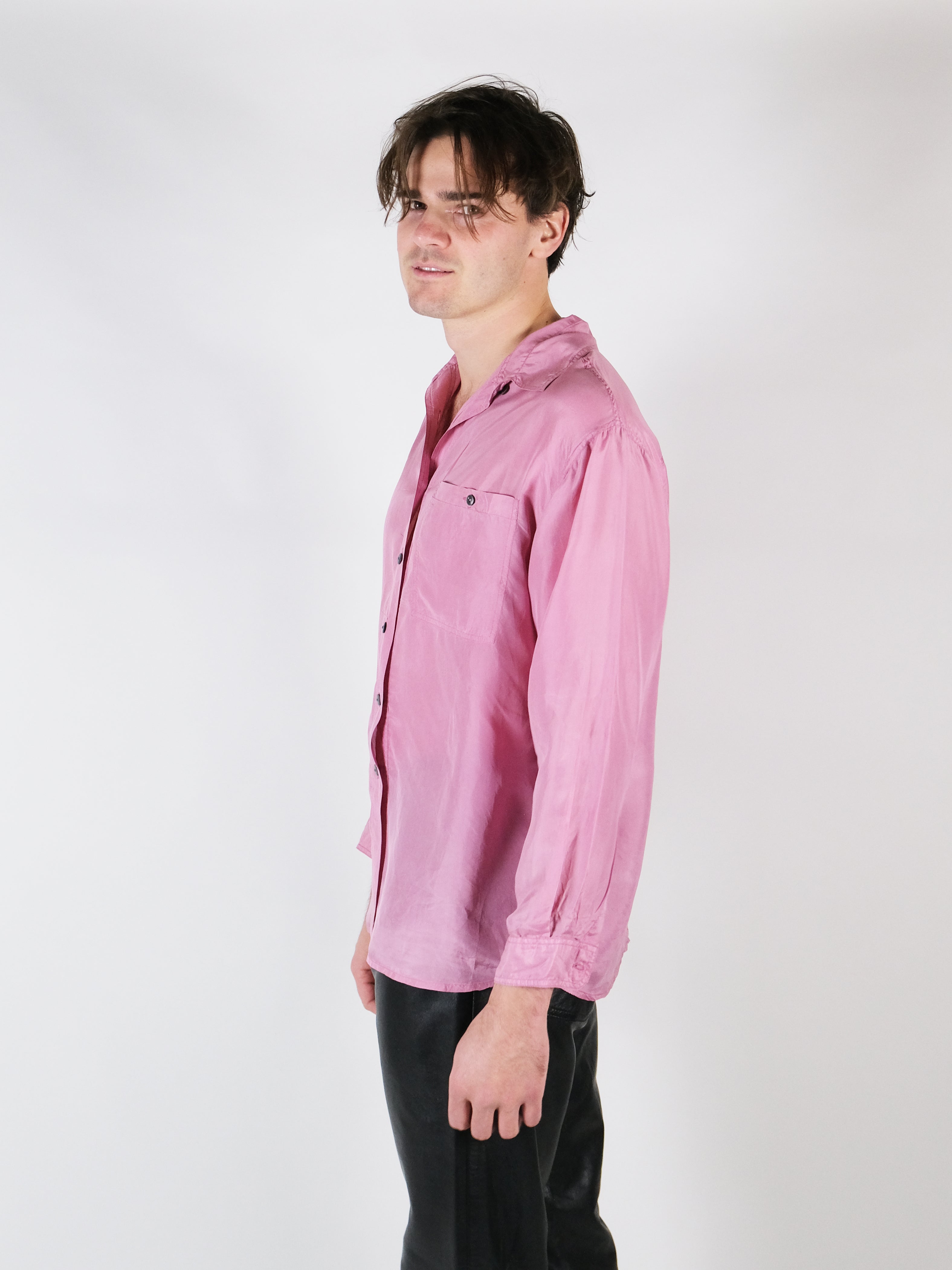 Silk shirt pink