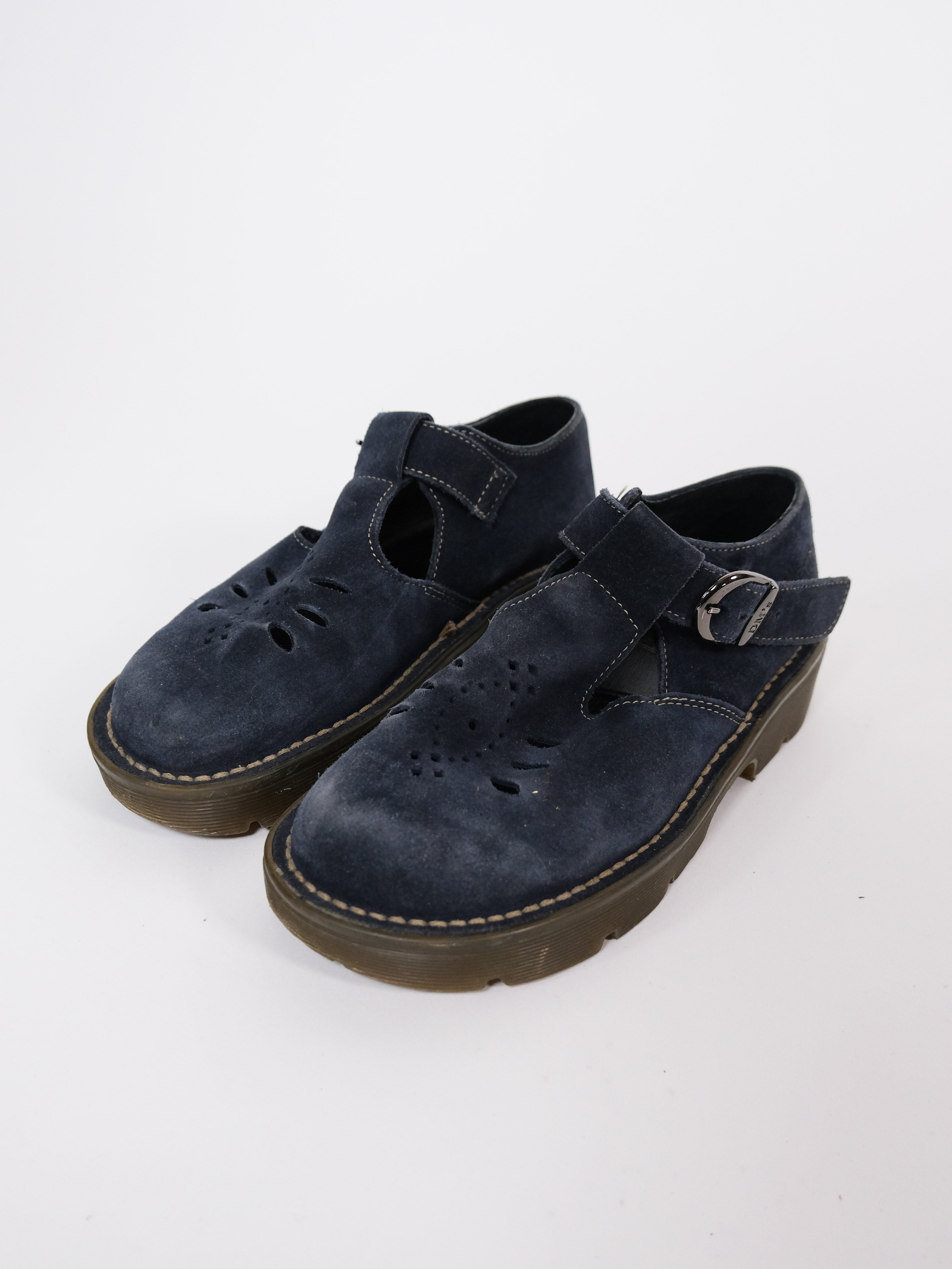 Dr. Martens Mary Jane's blue suede