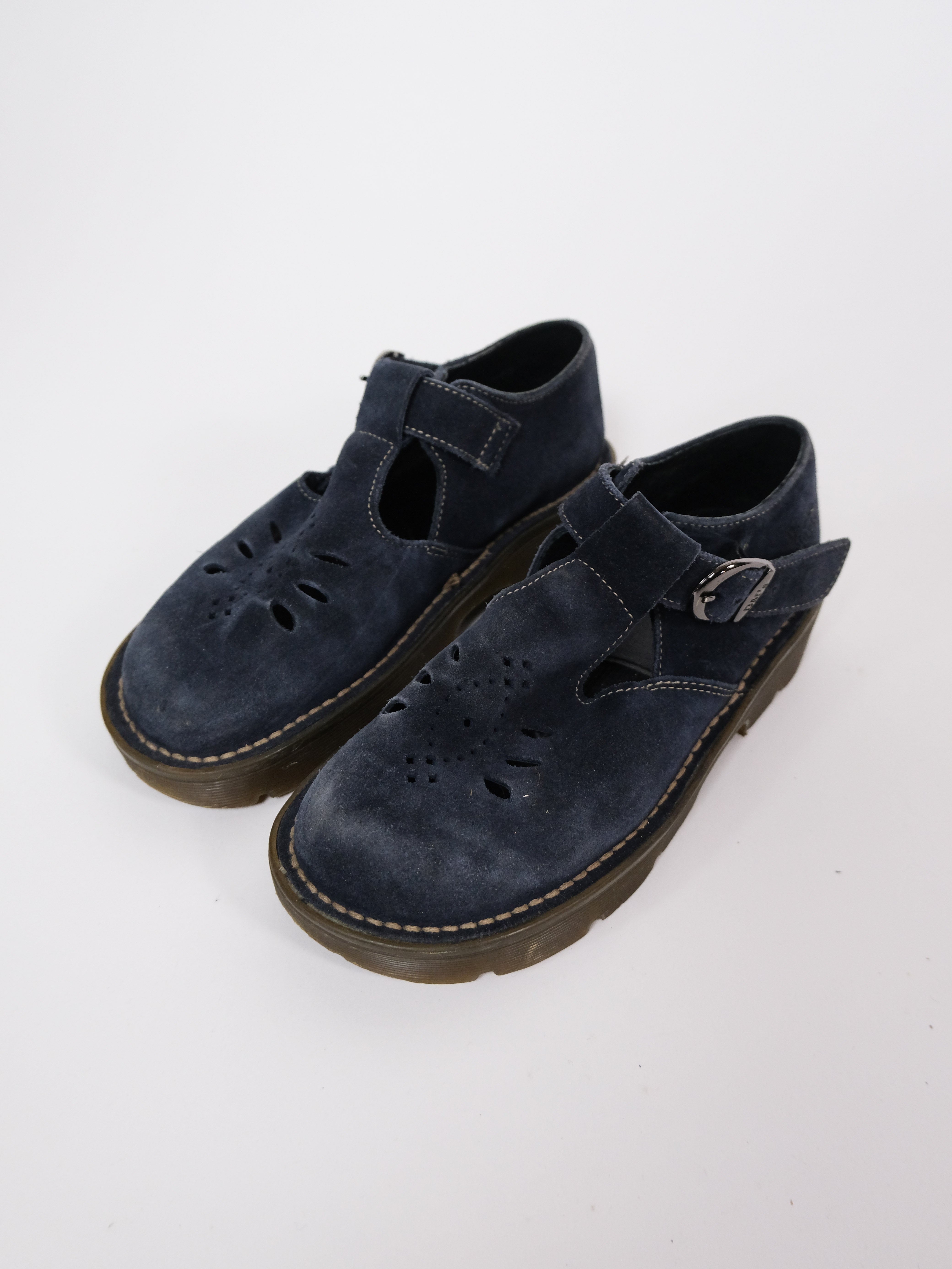 Dr. Martens Mary Jane's blue suede